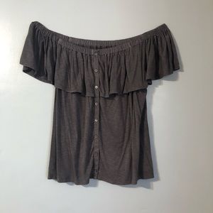 american eagle off the shoulder top